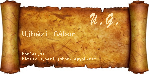 Ujházi Gábor névjegykártya