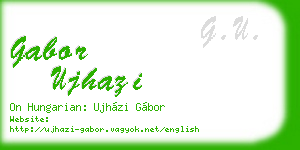 gabor ujhazi business card